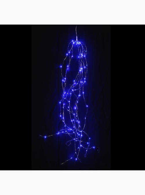 Guirlande spirale 10 blanches Led bleu - Kiabi