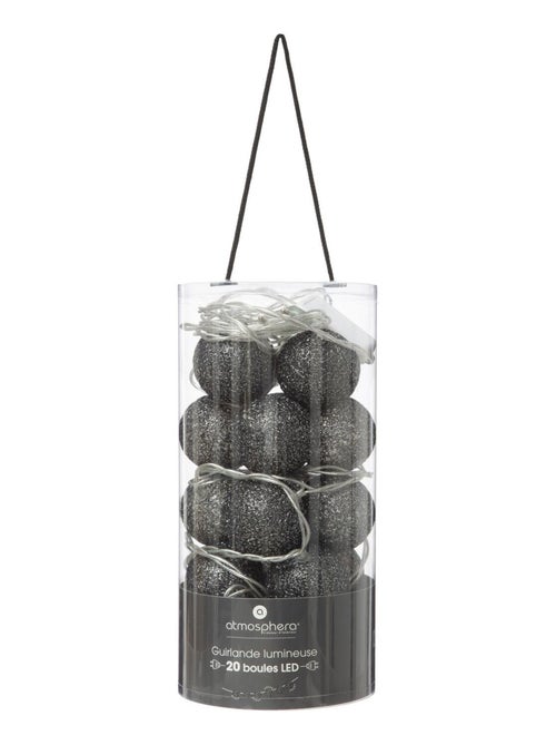 Guirlande sur secteur LED 20 boules - Kiabi