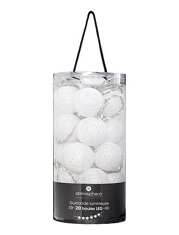 Guirlande sur secteur LED 20 boules