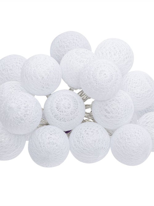 Guirlande sur secteur LED 20 boules - Kiabi