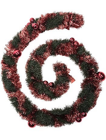 Guirlande taille xl 10 cm x 2,7m 5 plis rouge