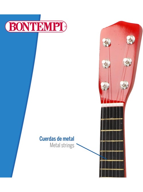 Guitare classique en bois 55 cm avec sangle bontempi - Kiabi
