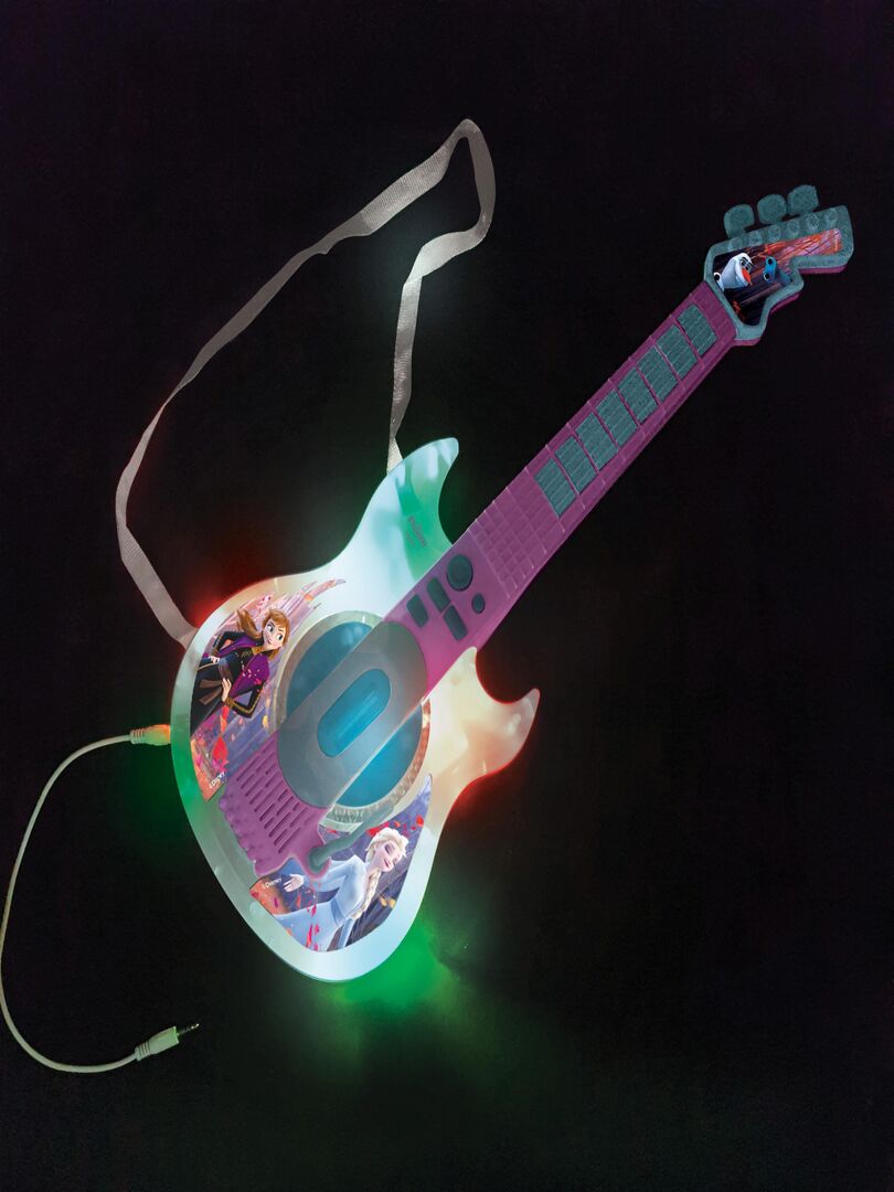 Guitare Électronique Lumineuse Avec Lunettes Équipées D'un Micro Reine Des Neiges N/A - Kiabi