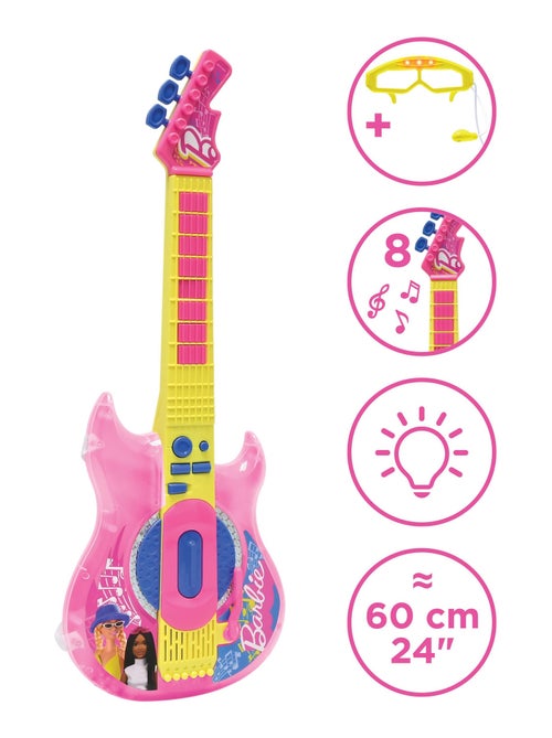 Guitare Électronique Lumineuse avec lunettes et micro Barbie - Kiabi
