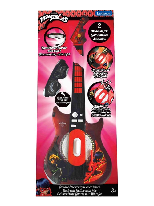 Guitare Électronique Lumineuse avec lunettes et micro Miraculous - Kiabi