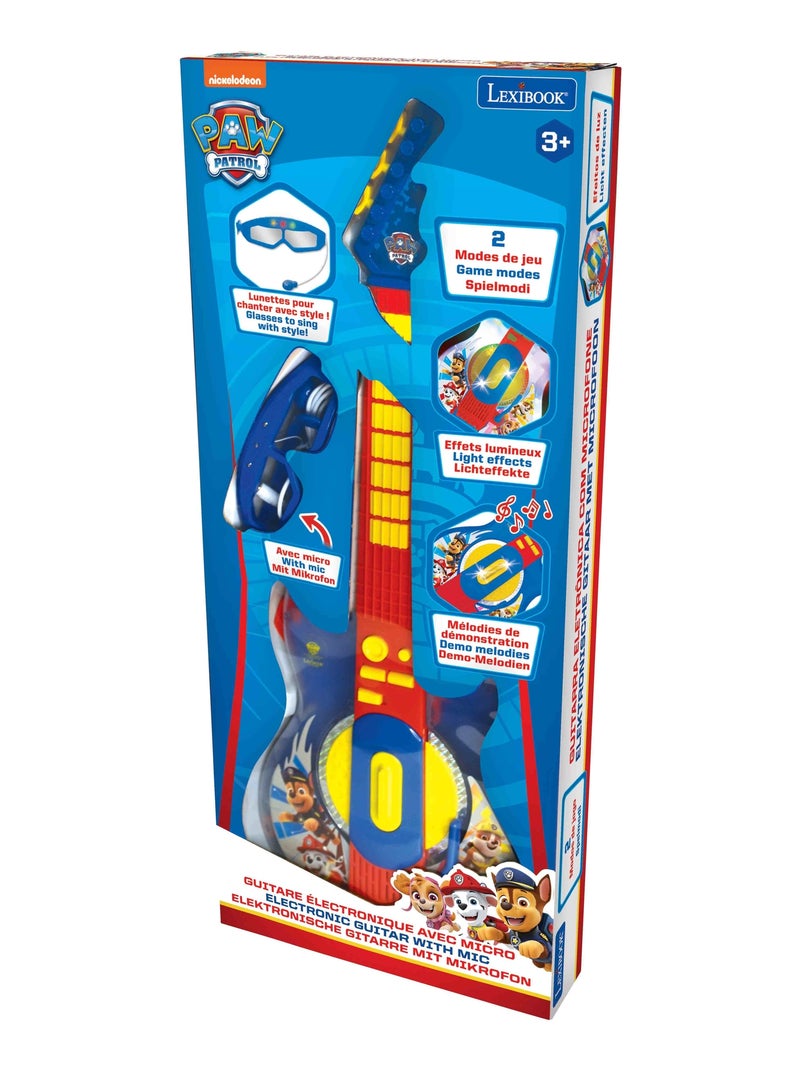 Guitare Électronique Lumineuse avec lunettes et micro Pat’Patrouille Bleu - Kiabi