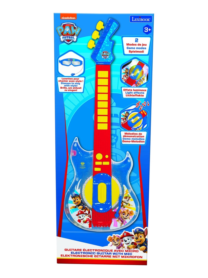Guitare Électronique Lumineuse avec lunettes et micro Pat’Patrouille Bleu - Kiabi