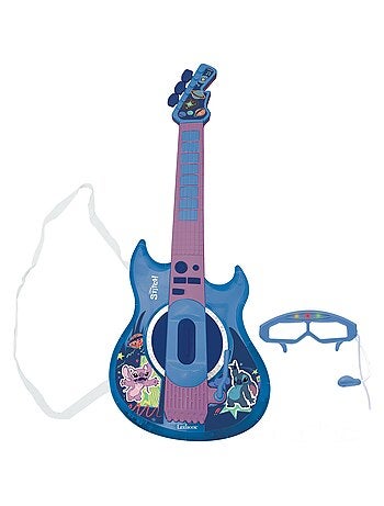 Guitare Électronique Lumineuse avec lunettes et micro Stitch