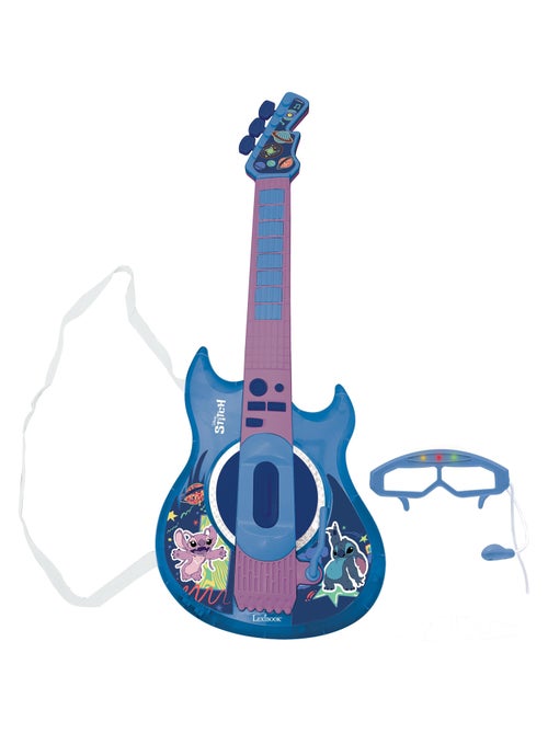 Guitare Électronique Lumineuse avec lunettes et micro Stitch - Kiabi