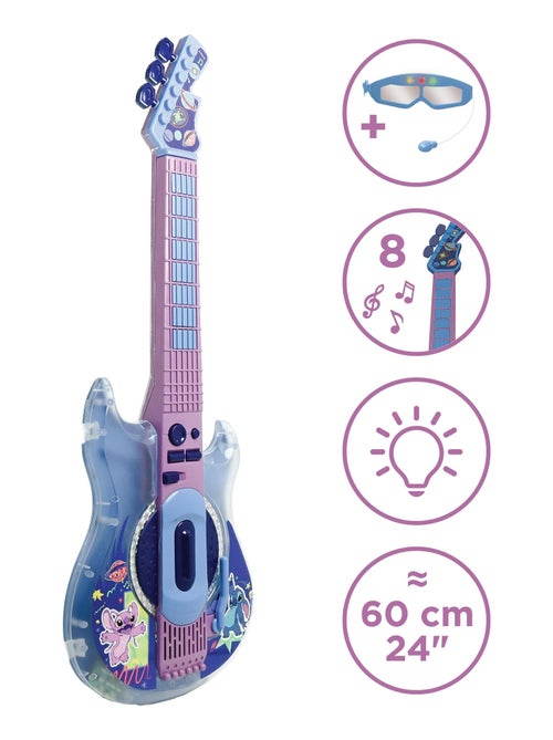 Guitare Électronique Lumineuse avec lunettes et micro Stitch - Kiabi