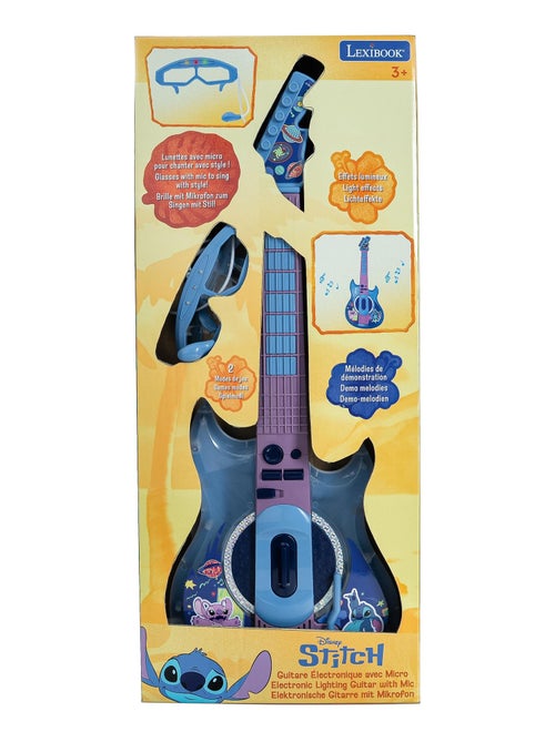 Guitare Électronique Lumineuse avec lunettes et micro Stitch - Kiabi