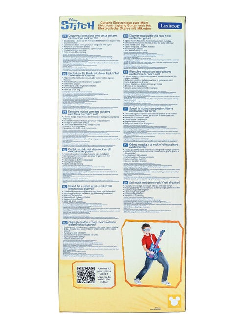 Guitare Électronique Lumineuse avec lunettes et micro Stitch - Kiabi