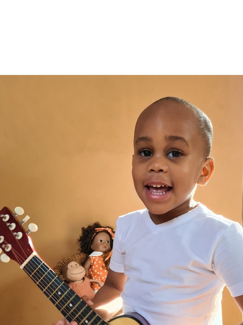 Guitare en bois a 6 cordes Beige - Kiabi
