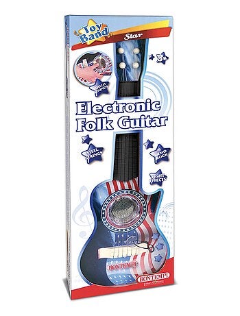 Guitare Folk Electronique Drapeau Usa