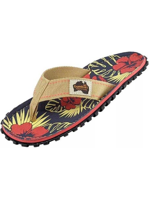 Gumbies - Tongs motif/style Hibiscus ISLANDER - Kiabi
