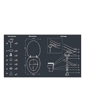 Guy Levasseur - Abattant WC effet bois