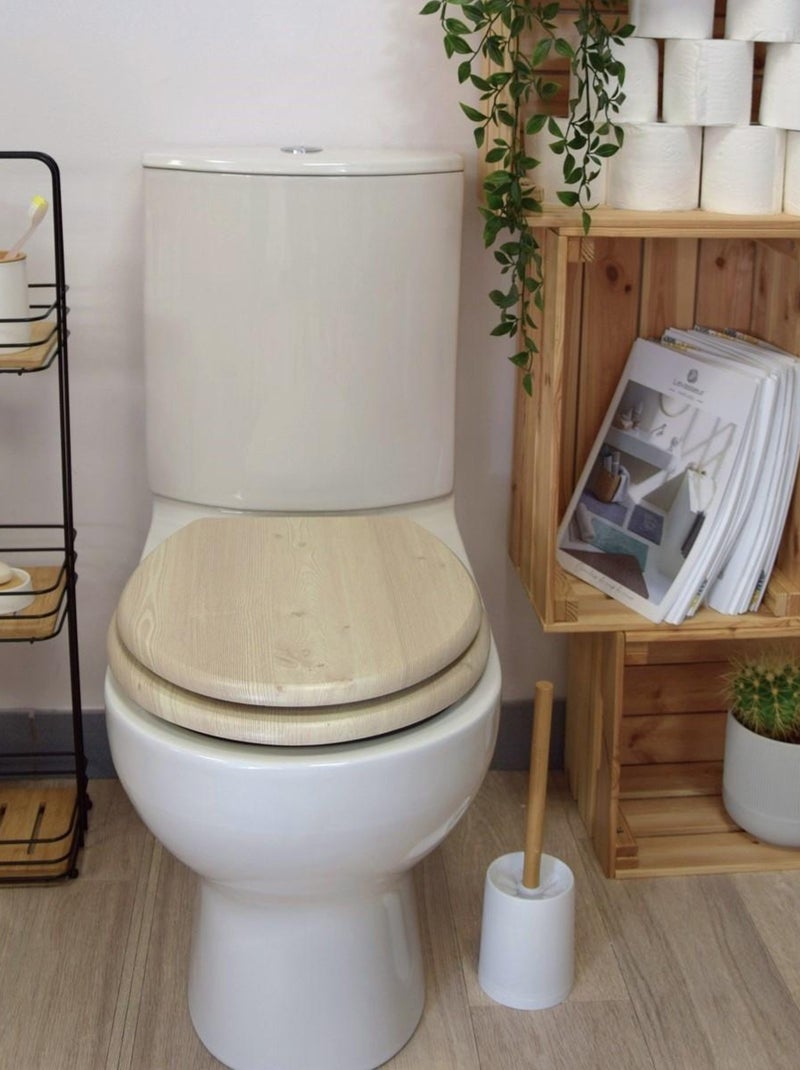 Guy Levasseur - Abattant WC effet bois Beige - Kiabi