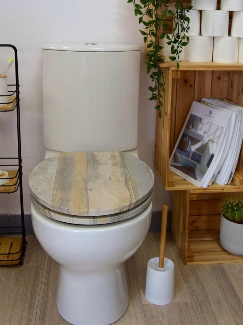 Guy Levasseur - Abattant WC effet bois Beige - Kiabi