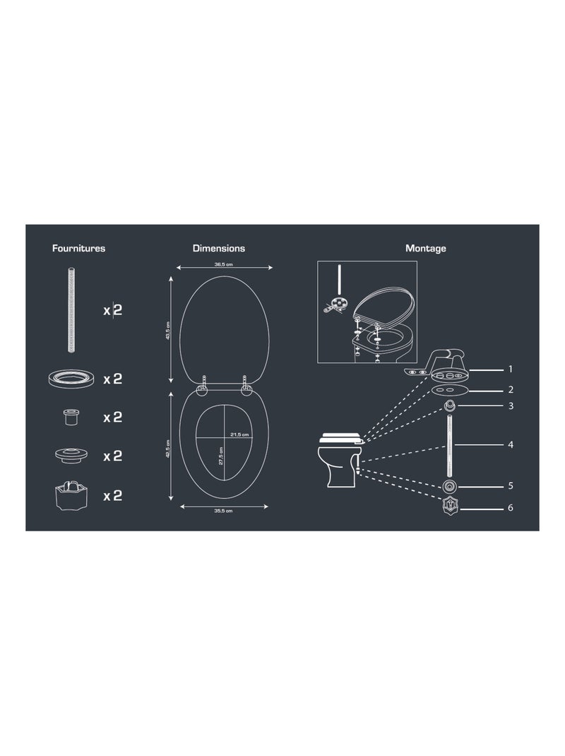 Guy Levasseur - Abattant WC effet bois Beige - Kiabi