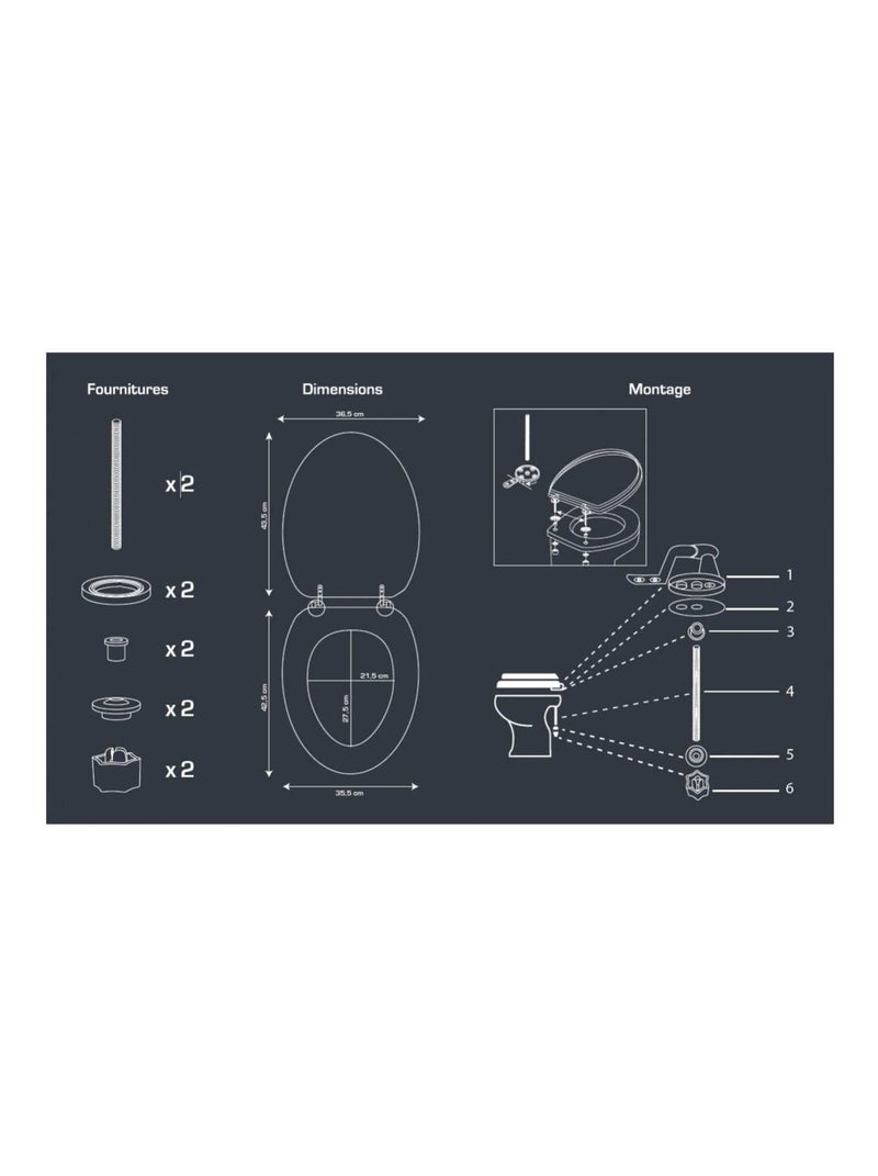 Guy Levasseur - Abattant WC effet bois Beige - Kiabi