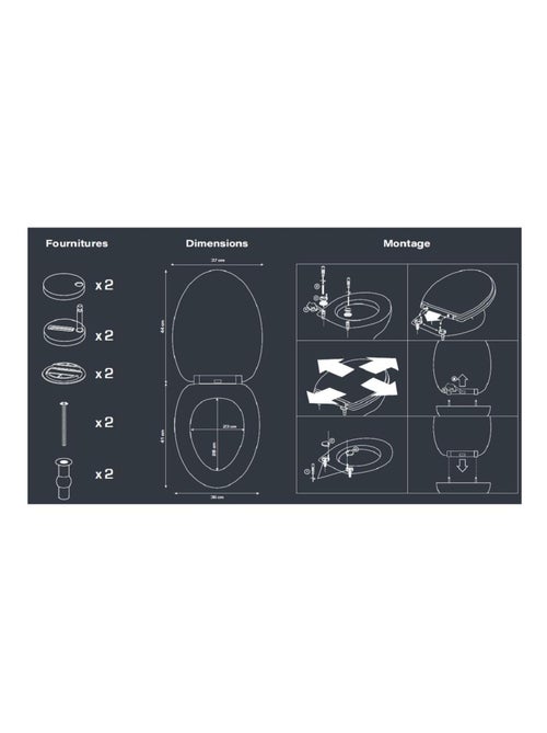 Guy Levasseur - Abattant WC Thermodur - Kiabi