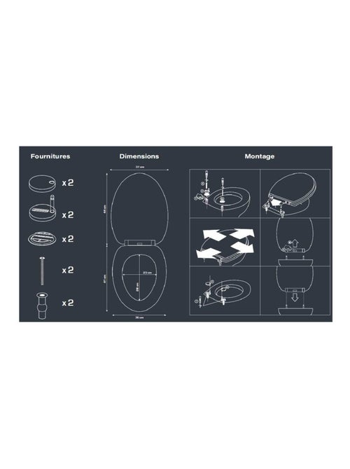 Guy Levasseur - Abattant WC Thermodur - Kiabi