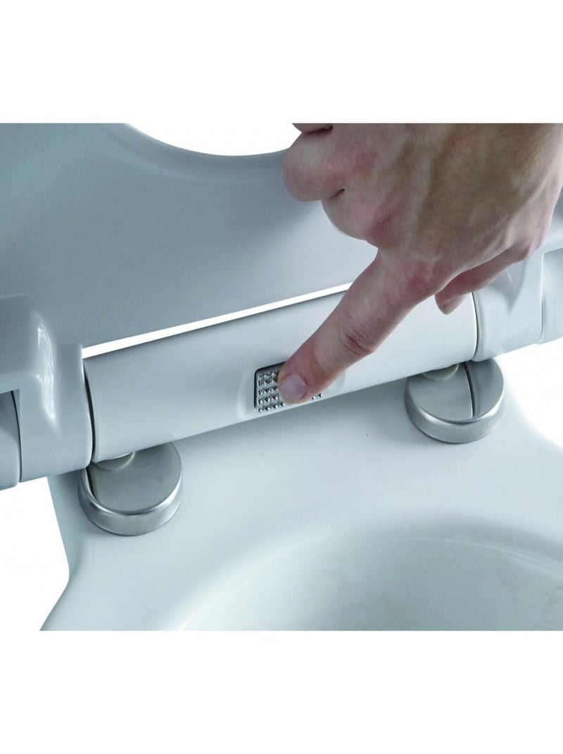 Guy Levasseur - Abattant WC Thermodur Géométrique Blanc - Kiabi
