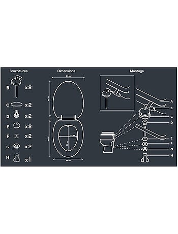 Guy levasseur - abattant wc uni en bois