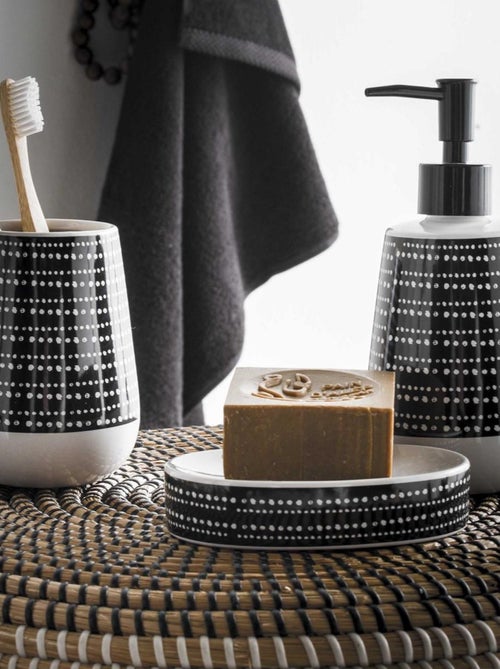 Guy Levasseur - Distributeur de savon à motifs en céramique - Kiabi