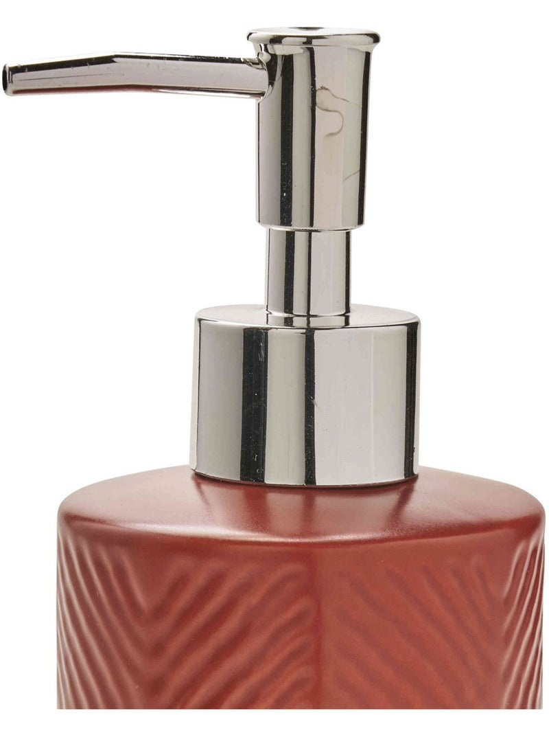 Guy Levasseur - Distributeur de savon à relief en céramique Terracotta - Kiabi