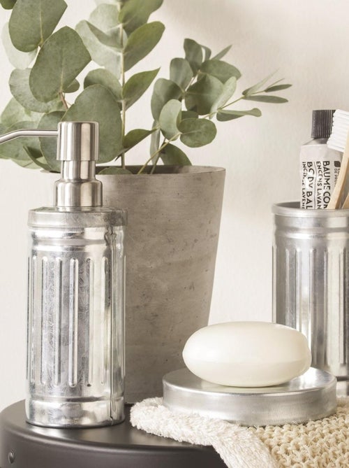 Guy Levasseur - Distributeur de savon en métal inox - Kiabi
