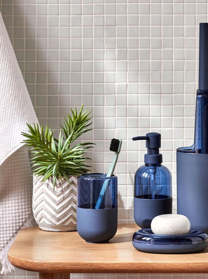 Guy Levasseur - Distributeur de savon en polystyrène Bleu - Kiabi