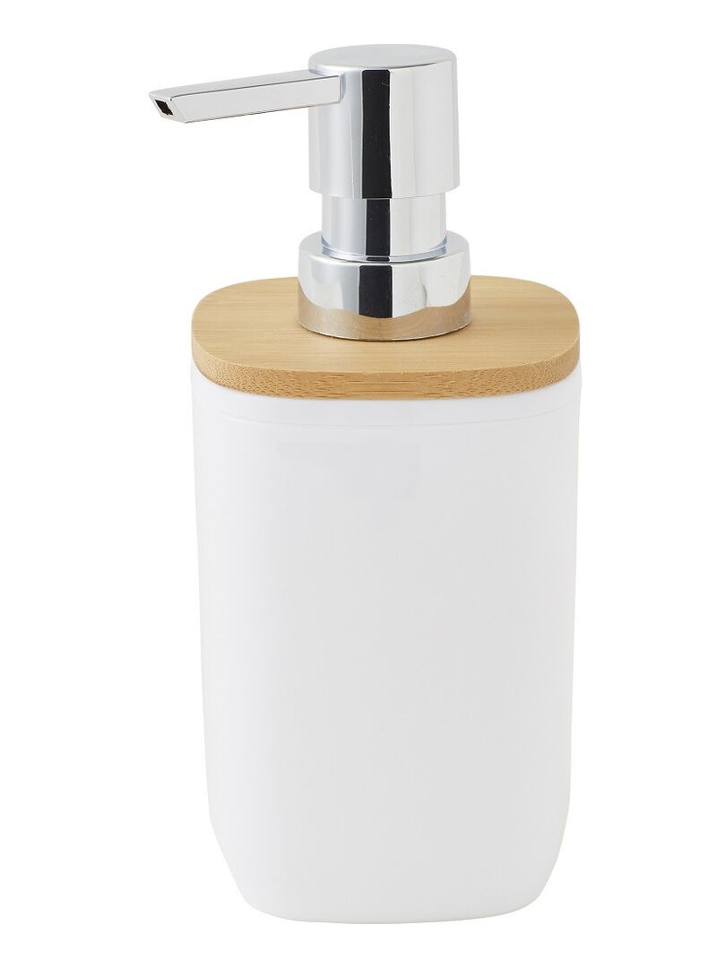 Guy Levasseur - Distributeur de savon en polystyrène et bambou blanc Blanc - Kiabi