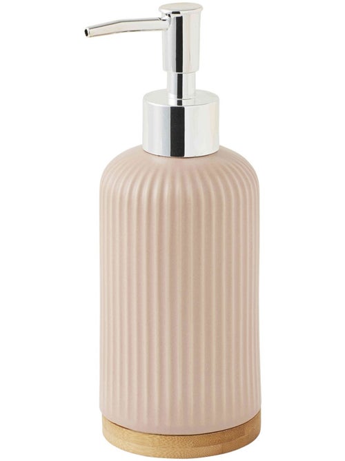 Guy Levasseur - Distributeur de savon strié en céramique - Kiabi Guy Levasseur - Distributeur de savon strié en céramique - Kiabi