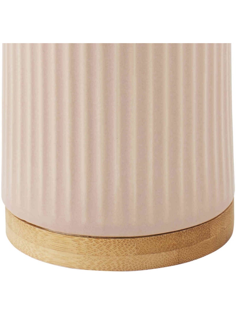 Guy Levasseur - Distributeur de savon strié en céramique Rose fushia - Kiabi