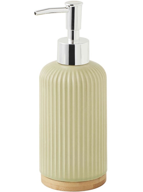 Guy Levasseur - Distributeur de savon strié en céramique - Kiabi Guy Levasseur - Distributeur de savon strié en céramique - Kiabi