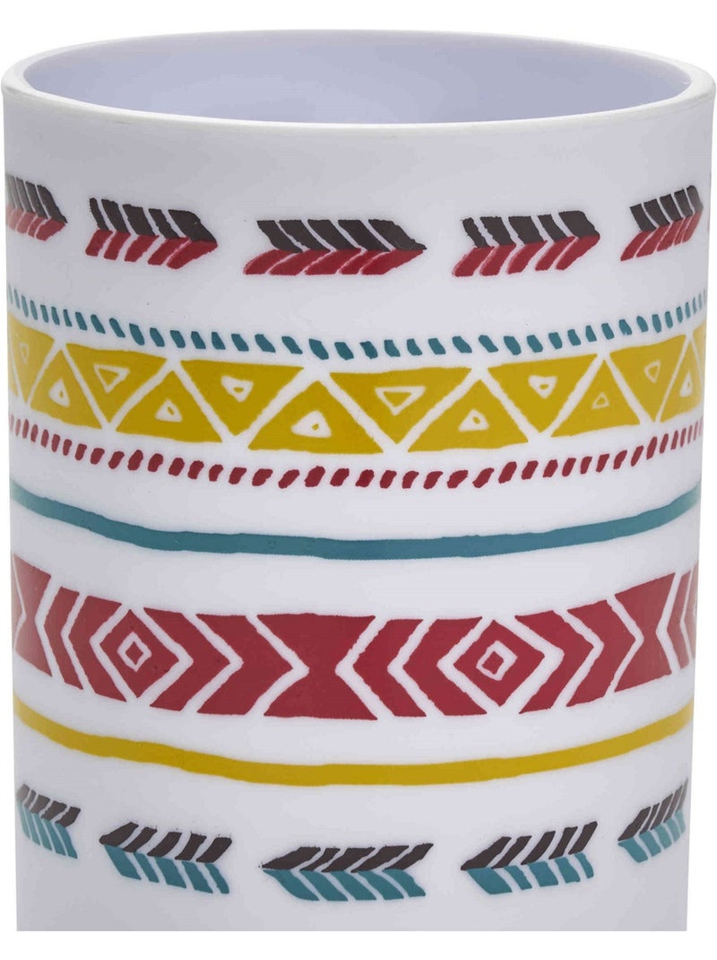 Guy Levasseur - Gobelet porte brosse à dents géométrique Blanc Multicolore - Kiabi