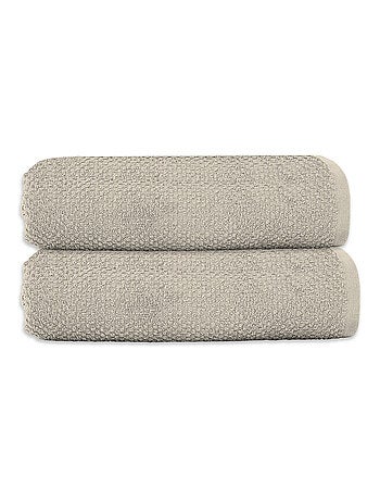 Guy Levasseur - Lot 2 serviettes de bain 70x140 coton éponge