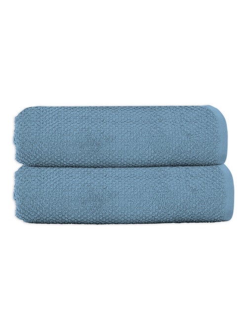 Guy Levasseur - Lot 2 serviettes de bain 70x140 coton éponge - Kiabi