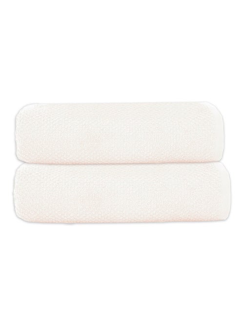 Guy Levasseur - Lot 2 serviettes de bain 70x140 coton éponge - Kiabi