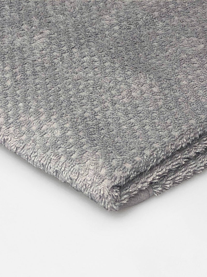 Guy Levasseur - Lot 2 serviettes de bain 70x140 coton éponge Gris - Kiabi