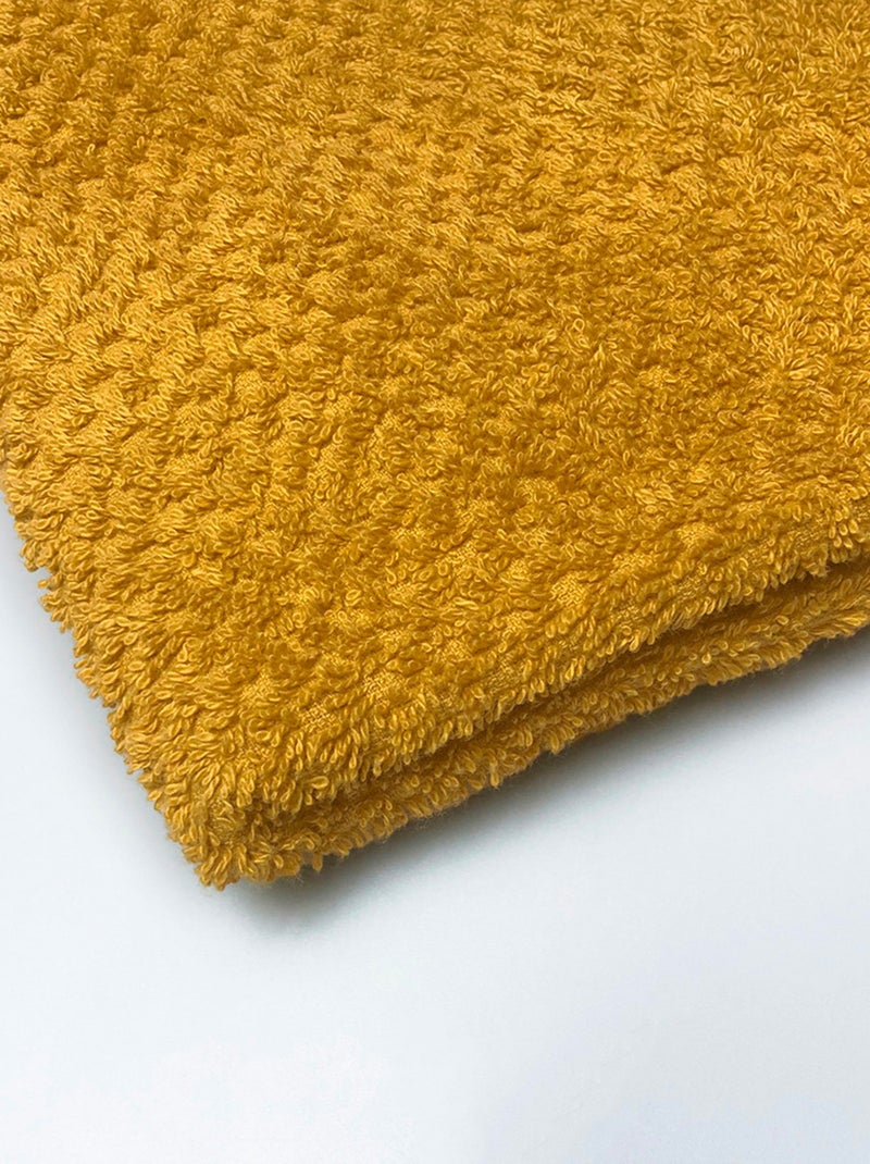 Guy Levasseur - Lot 2 serviettes de bain 70x140 coton éponge Safran - Kiabi