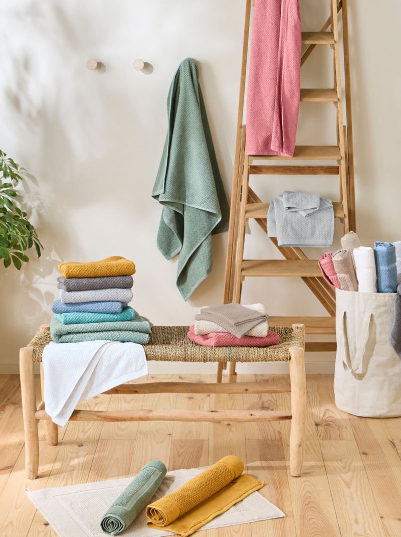 Guy Levasseur - Lot 2 serviettes de bain et 2 gants de toilette Beige - Kiabi