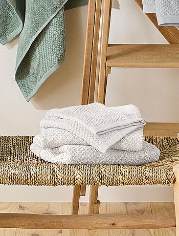 Guy Levasseur - Lot 2 serviettes de bain et 2 gants de toilette