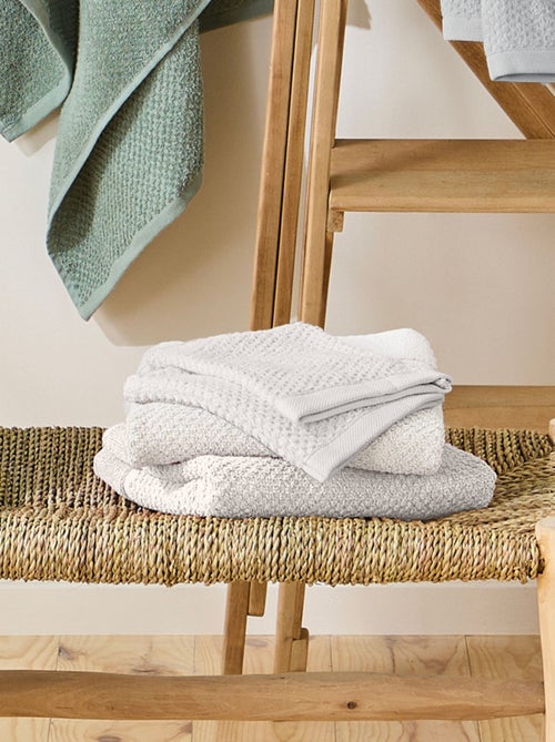 Guy Levasseur - Lot 2 serviettes de bain et 2 gants de toilette - Kiabi