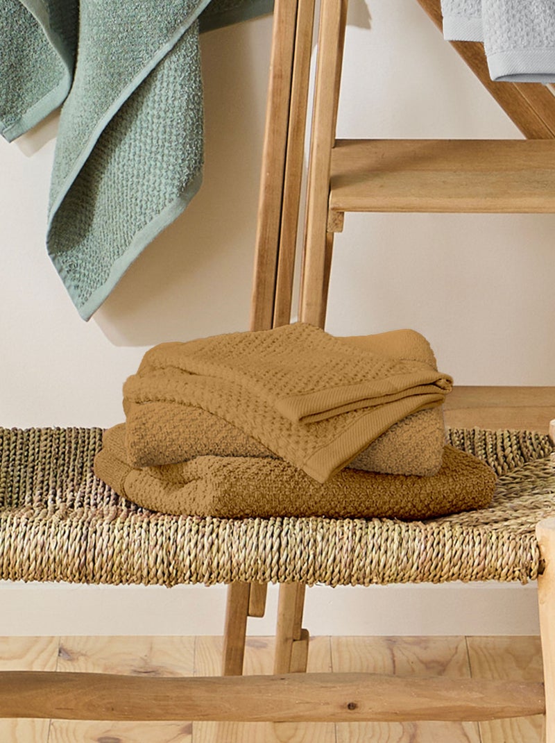 Guy Levasseur - Lot 2 serviettes de bain et 2 gants de toilette Safran - Kiabi