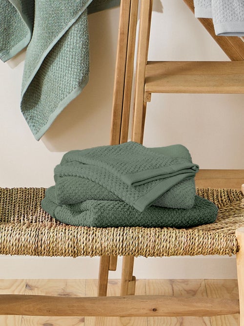 Guy Levasseur - Lot 2 serviettes de bain et 2 gants de toilette - Kiabi