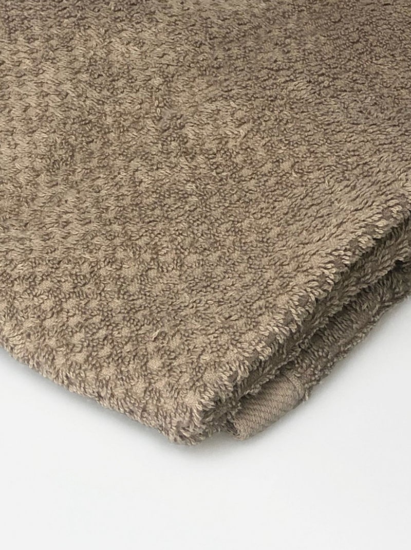 Guy Levasseur - Lot 2 serviettes de toilette 50x90 coton éponge Gris taupe - Kiabi