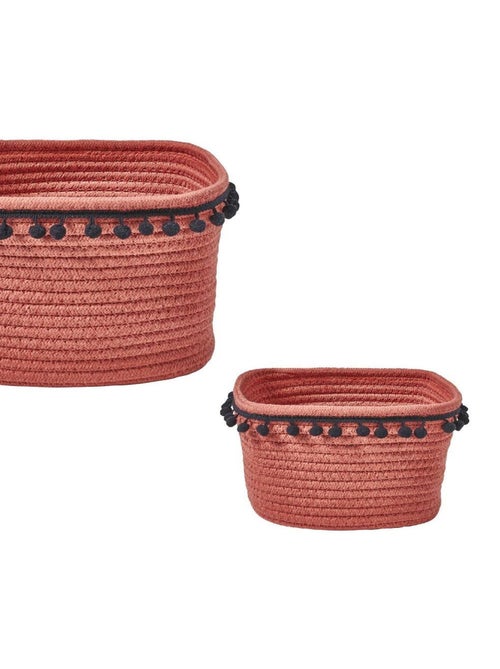 Guy Levasseur - Lot de 2 paniers de rangements corde de coton - Kiabi