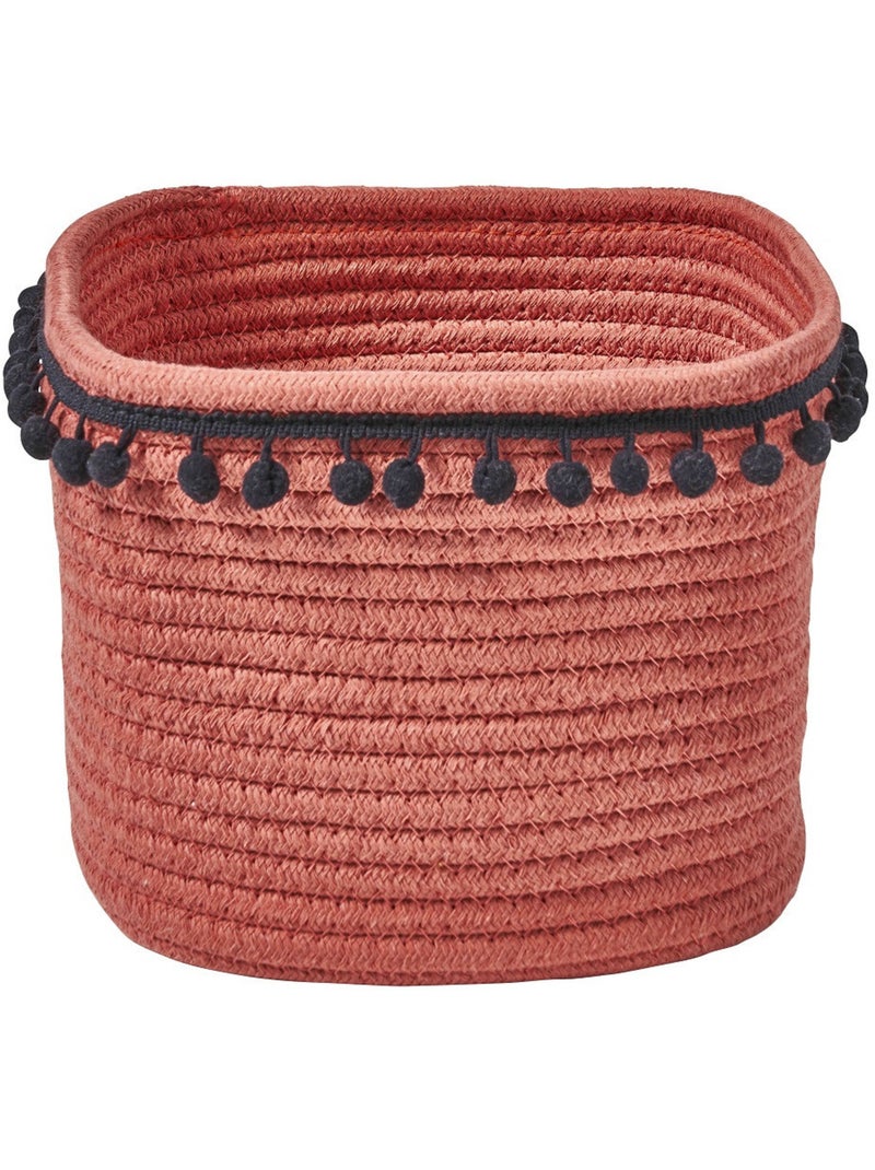 Guy Levasseur - Lot de 2 paniers de rangements corde de coton Terracotta - Kiabi